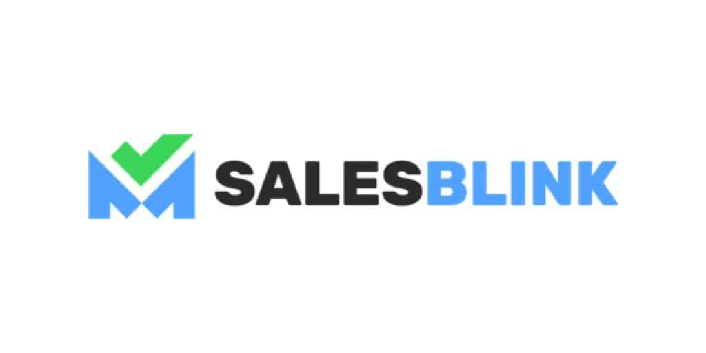 Salesblink Logo - Green, Blue, Black